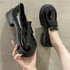 Patent Leather All-Match Clogs Platform Loafers